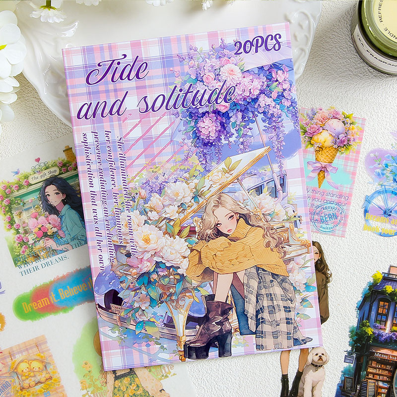 20 pçs/livro pet adesivos livr - Embellishments For Scrapbooking avaliação e preço