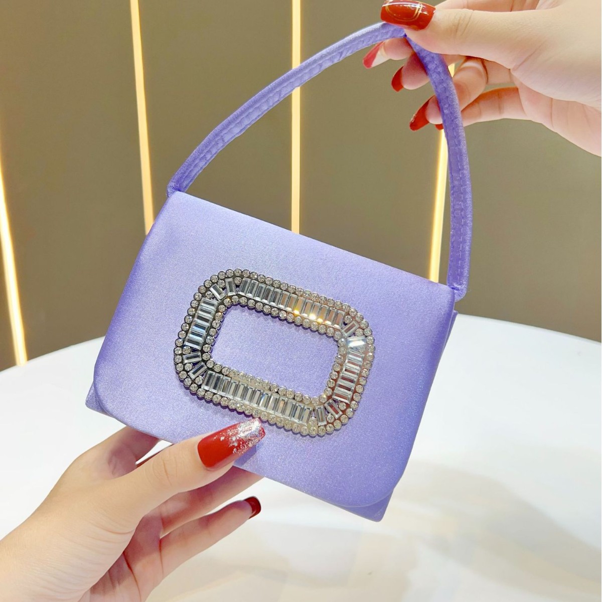 Luxo mini quadrado bolsa femin - Tassel Fringe Trim avaliação e preço
