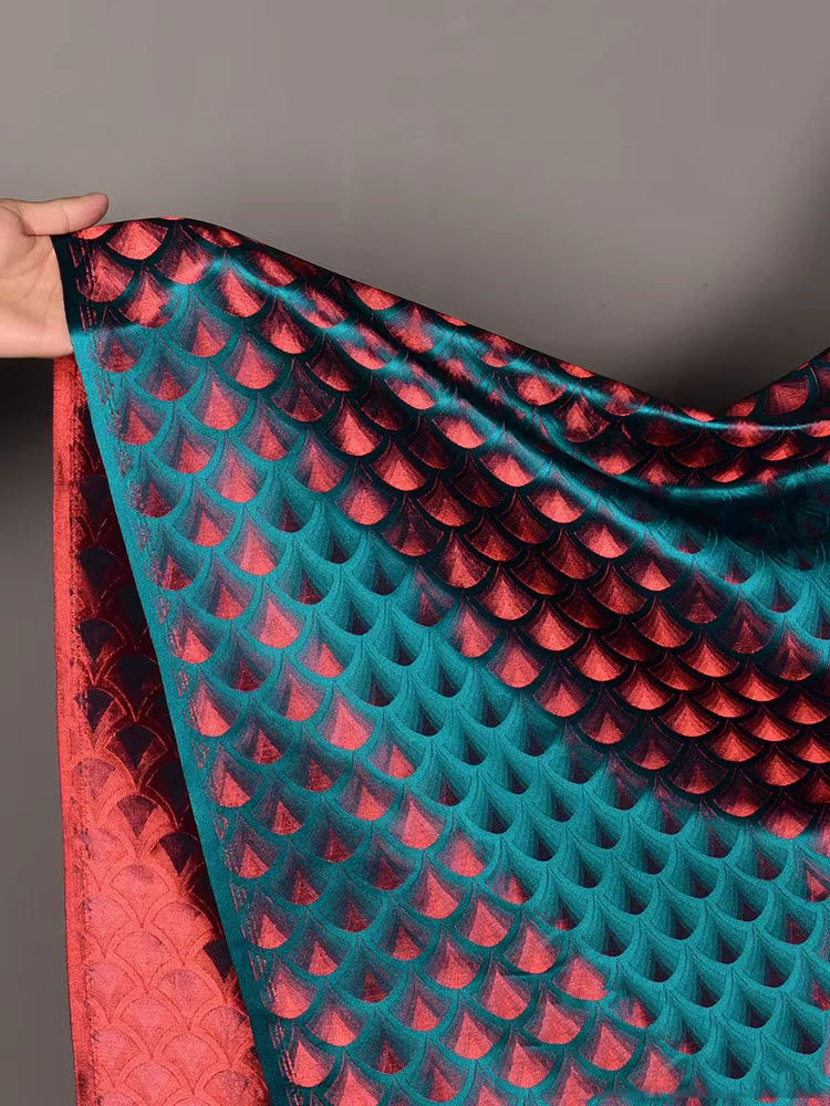 Tecido de brocado tecido verde - Crystal Mesh Fabric avaliação e preço