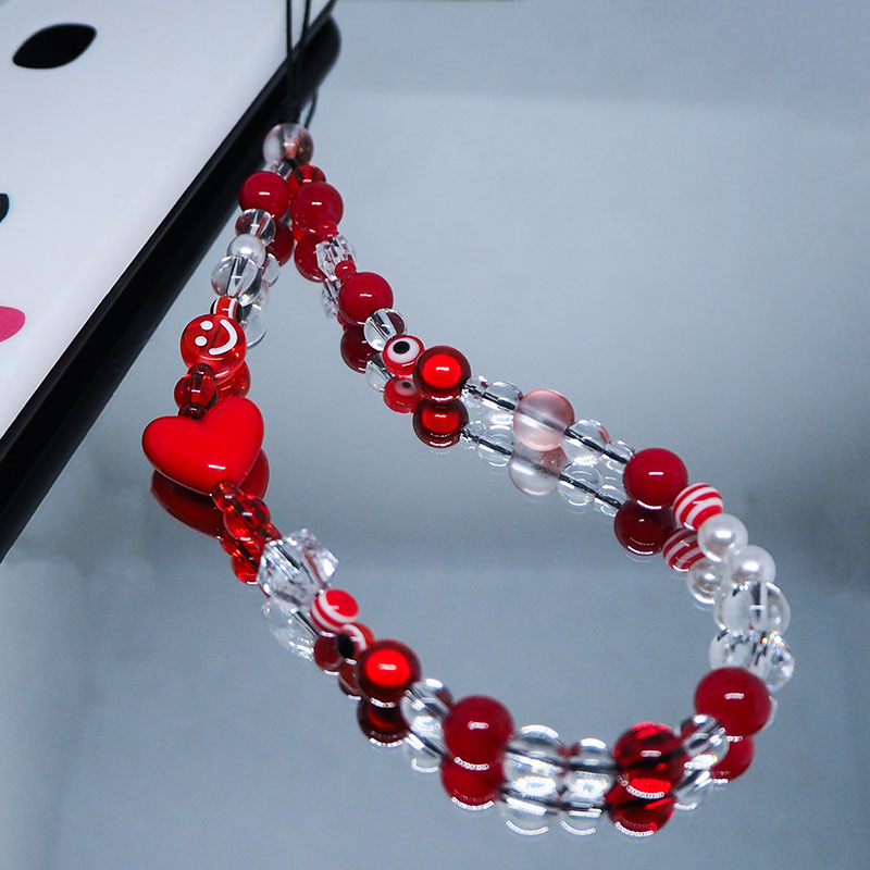 Correia vermelha clara do enca - Pearl Trim Chain avaliação e preço
