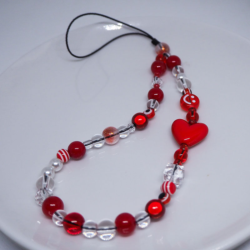Correia vermelha clara do enca - Pearl Trim Chain avaliação e preço