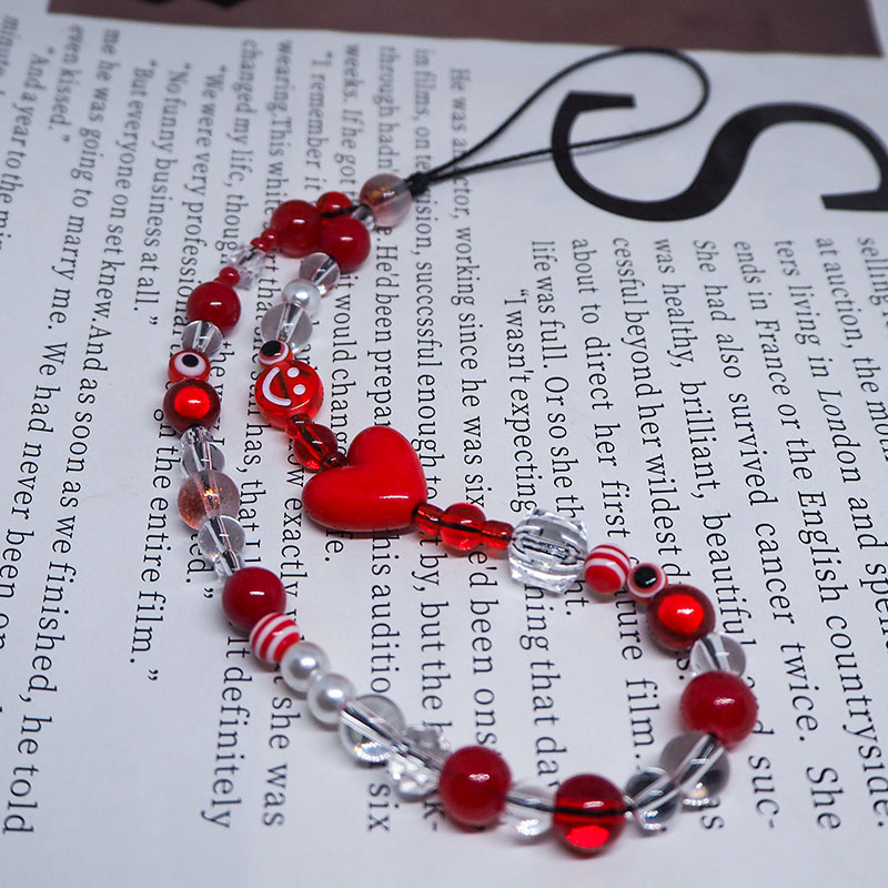 Correia vermelha clara do enca - Pearl Trim Chain avaliação e preço