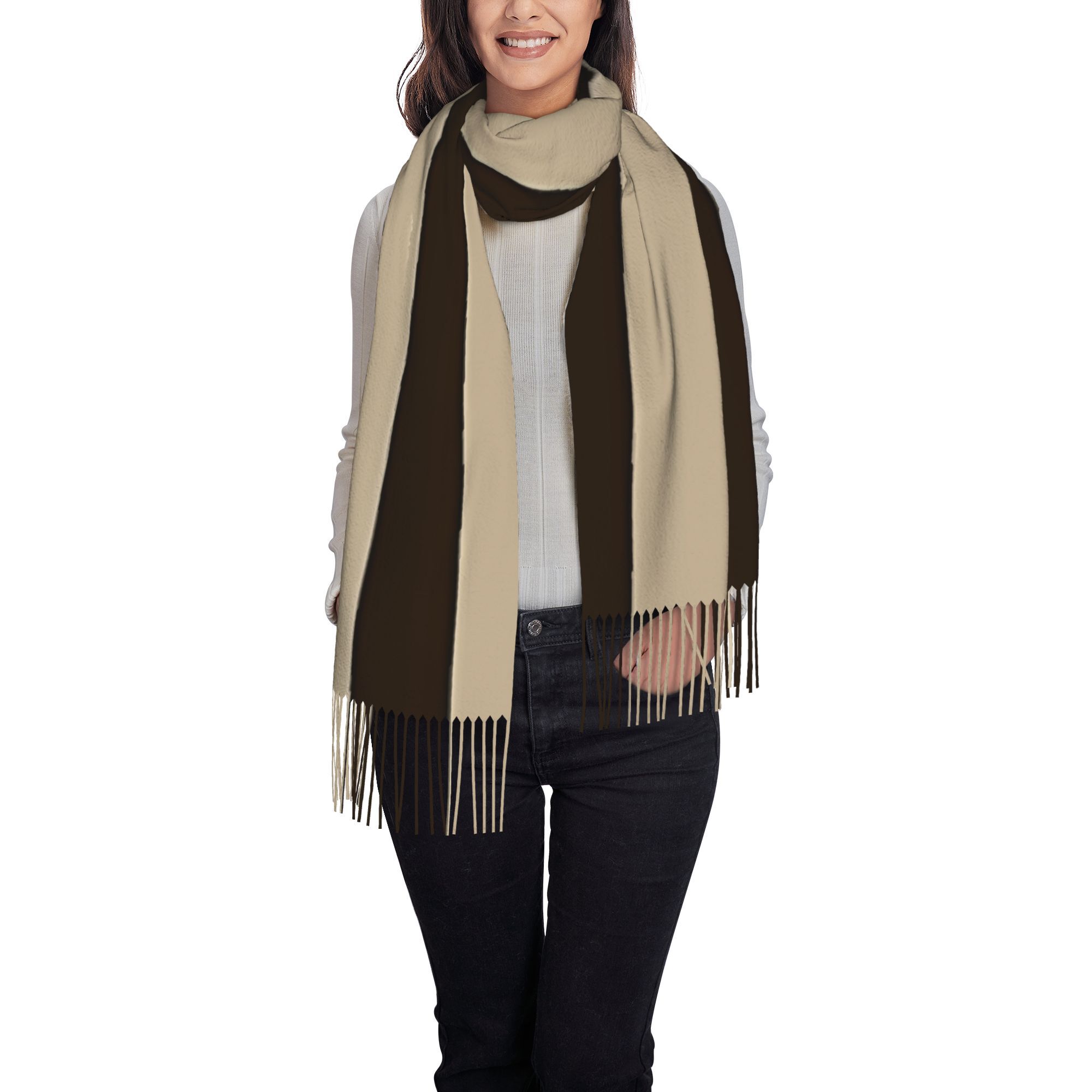 1 unidade de cachecol/xaile ve - Tassel Fringe Trim avaliação e preço