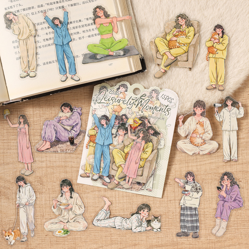 Pacote de Adesivos de Personag - Embellishments For Scrapbooking avaliação e preço